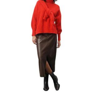 Frnch - Nassia Leather Skirt 24089